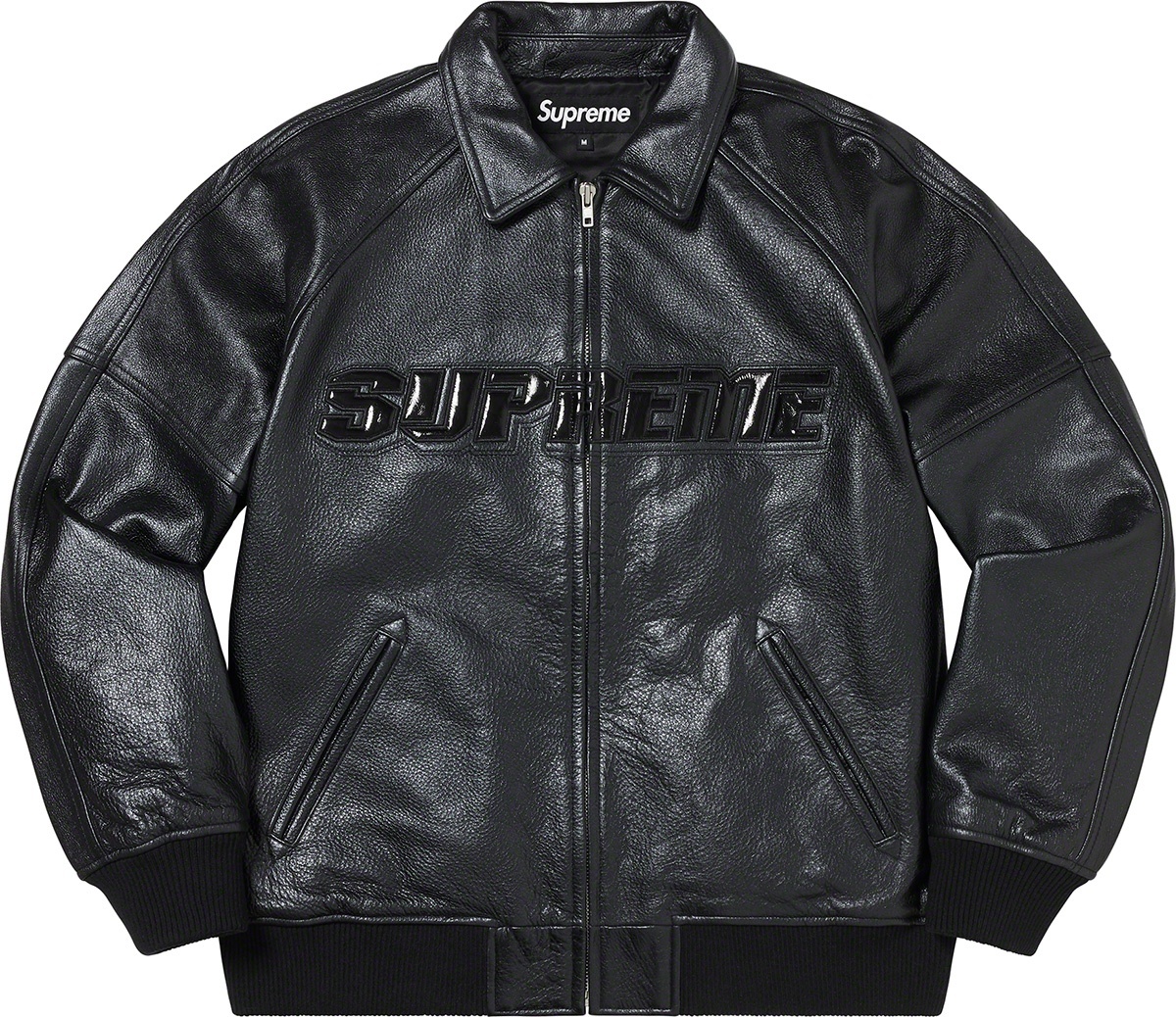 Silver Surfer Leather Varsity Jacket view 9